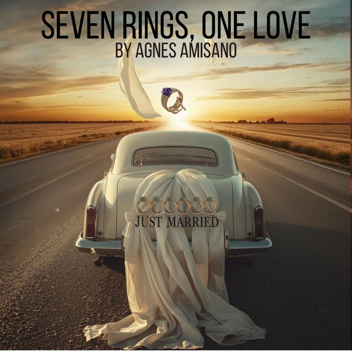Seven Rings, One Love by Agnes Amisano, book cover